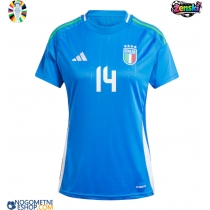 Ženski Nogometni dresi Italija Federico Chiesa #14 Domači EP 2024 Kratek Rokav